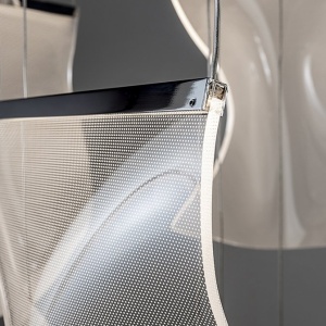 Lustra LED dimabila cu telecomanda design exclusivist 50cm Velos II crom 141452 universul-luminii.ro
