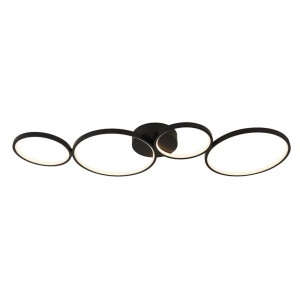 Lustra LED dimabila design circular modern Cirque 4BK 25772-4BK SRT