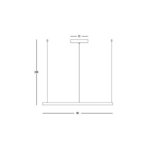 Lustra LED dimabila design modern Cirrcle D-90cm auriu - Img 4