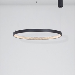 Lustra LED dimabila, design modern PRESTON, 80cm negru NVL-9865180 69512 universul-luminii.ro