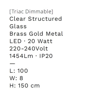 Lustra LED liniara design decorativ 3000K BLAZIK - Img 8