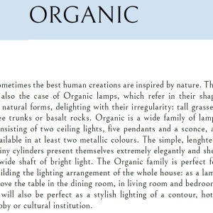 Lustra LED liniara, suspendata Organic 100cm, alb P0357 MX 74222 universul-luminii.ro