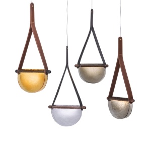 Lustra LED LUX, Lemn masiv, Sticla Topita, Dalì 191912 universul-luminii.ro