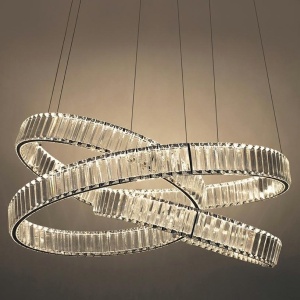 Lustra LED moderna design deosebit CHARMES 80 crom - Img 5