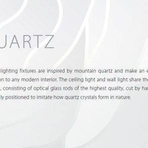 Lustra LED moderna Vision design LUX cristal QUARTZ 01, 30cm 48012 universul-luminii.ro