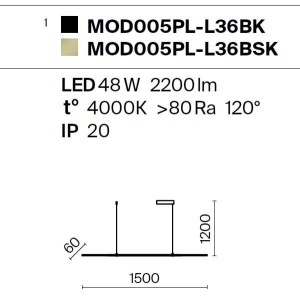 Lustra LED, pendul design modern Halo alama 175612 universul-luminii.ro