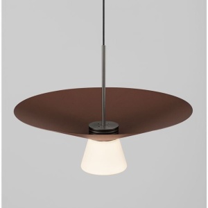 Lustra LED suspendata BARIS Rust Brown 38cm - Img 5