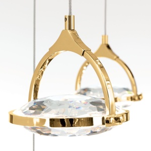 Lustra LED suspendata cu cristal K9 design lux MOON 12L 234632 universul-luminii.ro