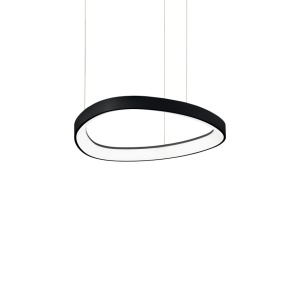 Lustra LED suspendata design circular GEMINI SP D042 NERO - Img 1