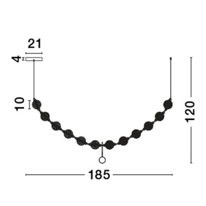Lustra LED suspendata design decorativ BRILLANTE 222612 universul-luminii.ro