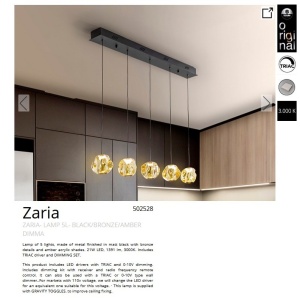 Lustra LED suspendata design decorativ modern Zaria 5L 175642 universul-luminii.ro
