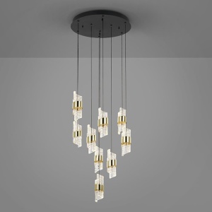 Lustra LED suspendata design elegant Iliada 9L - Img 3