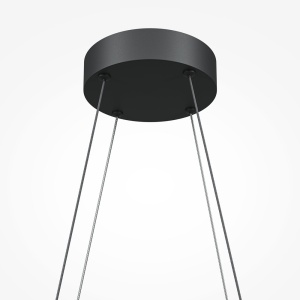 Lustra LED suspendata design geometric Halo negru 145852 universul-luminii.ro