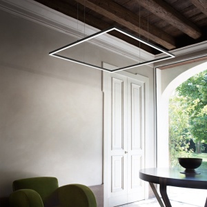 Lustra LED suspendata design geometric ORACLE SLIM SP D090 SQUARE 3000K ON-OFF OT - Img 2
