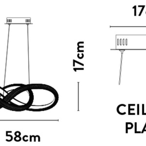 Lustra LED suspendata design modern Belle aurie 228452 universul-luminii.ro