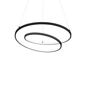 Lustra LED suspendata design modern circular Oz sp d60 dali neagra