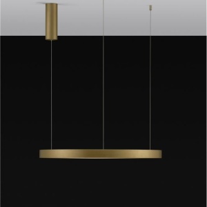 Lustra LED suspendata design modern circular PERRINE D-60cm aurie - Img 6