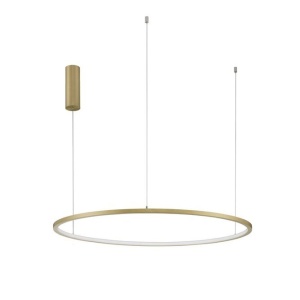 Lustra LED suspendata design modern circular TARQUIN D-80cm aurie - Img 1