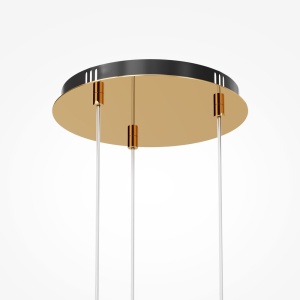 Lustra LED suspendata design modern decorativ Drop 3L auriu - Img 7