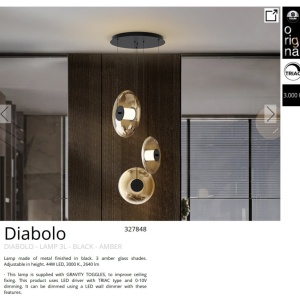Lustra LED suspendata design modern Diabolo 3L - Img 6