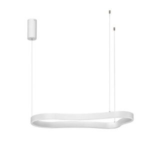 Lustra LED suspendata design modern DUSSA alba