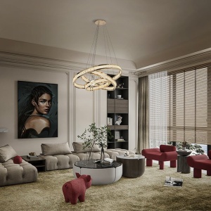 Lustra LED suspendata design modern Lorian III - Img 2