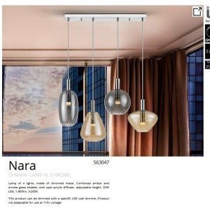 Lustra LED suspendata design modern Nara 4L - Img 2