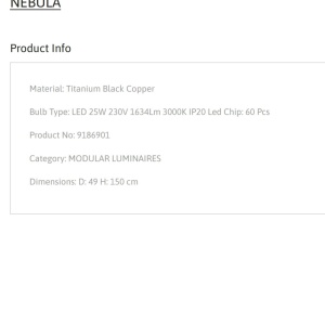 Lustra LED suspendata design modern NEBULA 138412 universul-luminii.ro