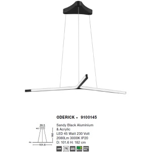 Lustra LED suspendata design modern ODERICK NVL-9100145 - Img 3