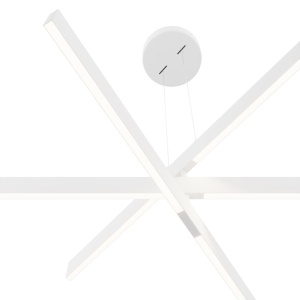 Lustra LED suspendata design modern Origami alb - Img 3