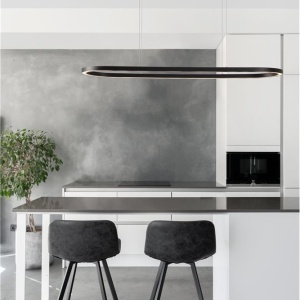 Lustra LED suspendata design modern QUERALT negru 108902 universul-luminii.ro