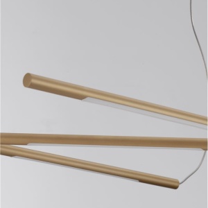 Lustra LED suspendata design modern RACCIO aurie - Img 3