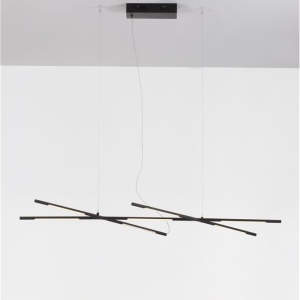 Lustra LED suspendata design modern RACCIO negru 106922 universul-luminii.ro