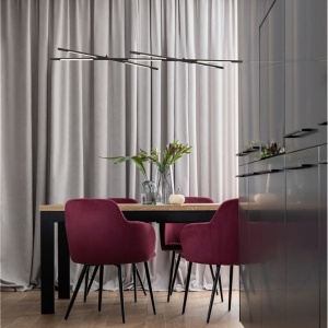 Lustra LED suspendata design modern RACCIO negru 203902 universul-luminii.ro