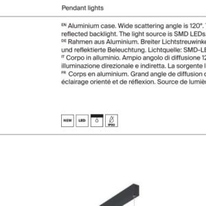 Lustra LED suspendata design modern Step auriu 23W - Img 9
