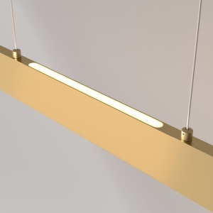 Lustra LED suspendata design modern Step auriu - Img 7