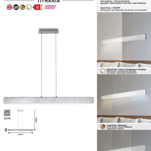 Lustra LED suspendata design modern Tithania - Img 2