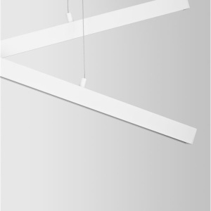 Lustra LED suspendata design modern X-LINE alba - Img 6