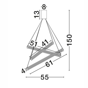 Lustra LED suspendata ELIOT - Img 5