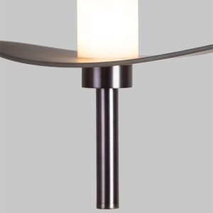 Lustra LED suspendata Kyoto bronz/ negru - Img 4