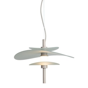 Lustra LED suspendata Kyoto sand/ alb - Img 2