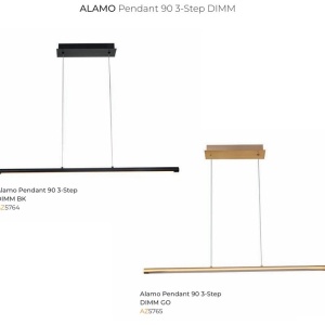 Lustra LED suspendata liniara ALAMO 90 3-STEP DIMM BK 143482 universul-luminii.ro