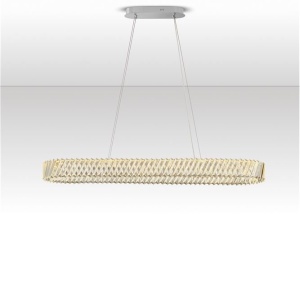 Lustra LED suspendata ovala design elegant ARIETTA L-119cm - Img 4