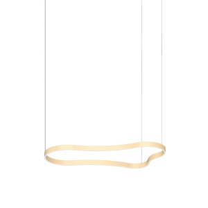 Lustra LED suspendata Waves-2 sp aurie - Img 1