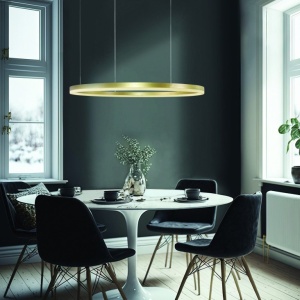 Lustra LED XXL cu telecomanda design modern circular HALO 120 CCT GO 67142 universul-luminii.ro