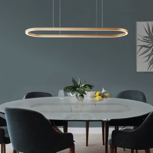 Lustra LED XXL suspendata design modern ELENA 150 DIMM GO - Img 2