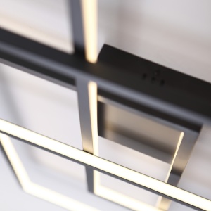 Lustra LED XXL suspendata design modern GEOMETRIC alba P0272 MX 42892 universul-luminii.ro