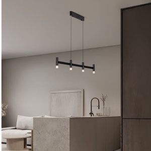 Lustra liniara cu 4 spoturi LED 3000K POETIC negru - Img 2