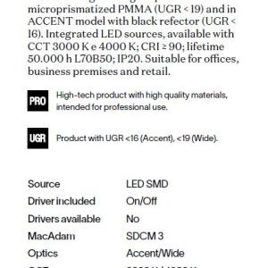 Lustra liniara cu lumina directa si indirecta STEEL WIDE White 3000K 211512 universul-luminii.ro