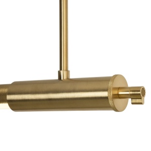 Lustra liniara suspendata LED Flusore auriu - Img 3
